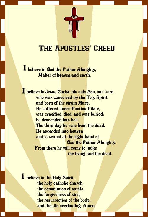 What Is The Lutheran Version Of The Apostles Creed